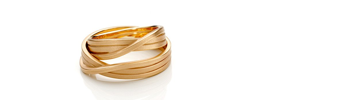 oliver schmidt interwoven wedding band in gold