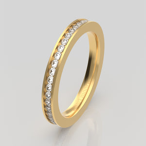 stuart moore diamonds 20 round wedding band in 18k yellow gold / full eternity