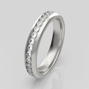 stuart moore diamonds 21 round wedding band in 950 platinum / full eternity
