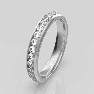 stuart moore diamonds 22 round wedding band in 950 platinum / full eternity