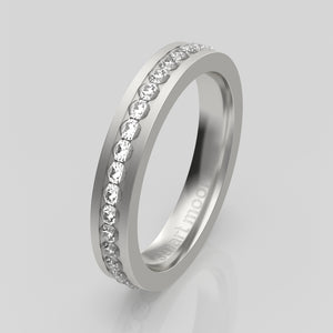 stuart moore diamonds 23 round wedding band in 950 platinum / full eternity