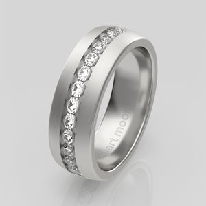 stuart moore diamonds 24 round wedding band in 950 platinum / full eternity