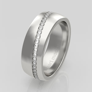 stuart moore diamonds 31 round wedding band in 950 platinum / full eternity