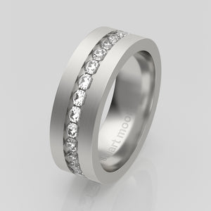 stuart moore diamonds 4 round wedding band in 950 platinum / full eternity